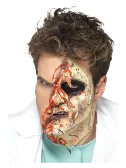 Smiffys Kit Latex Liquide Zombie (maquillage 4 Couleurs Et éponges, 4 X 29,57 Ml) -Halloween Soldes Boutique kit latex liquide zombie maquillage 4 couleurs et eponges 4 x 2957 ml 2