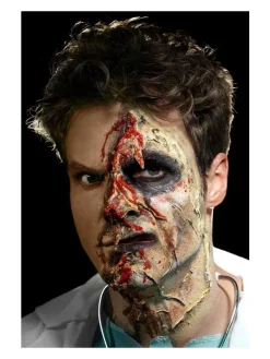 Smiffys Kit Latex Liquide Zombie (maquillage 4 Couleurs Et éponges, 4 X 29,57 Ml) -Halloween Soldes Boutique kit latex liquide zombie maquillage 4 couleurs et eponges 4 x 2957 ml 3