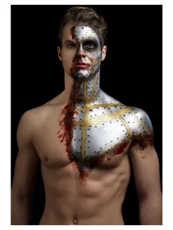 Smiffys Kit Latex Métallique Or Et Argent (1 X29,57 Ml, Maquillage Or Et Argent, 2 éponges) 18 Smiffys Kit Latex Métallique Or Et Argent (1 X29,57 Ml, Maquillage Or Et Argent, 2 éponges) -Halloween Soldes Boutique kit latex metallique or et argent 1 x2957 ml maquillage or et argent 2 eponges 5