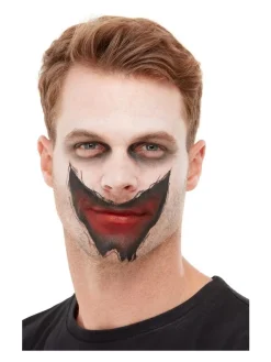 Smiffys Kit Maquillage à L'eau Bouche Coupée (maquillage, Sang, Transferts, éponge Et Applicateur) -Halloween Soldes Boutique kit maquillage a l eau bouche coupee maquillage sang transferts eponge et applicateur 2