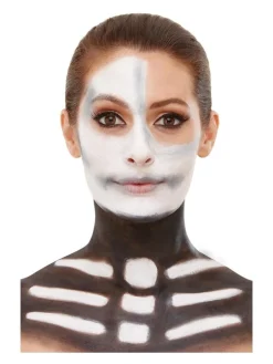 Smiffys Kit Maquillage Squelette, Aqua, Noir Et Blanc (Maquillage, Crayon, Sang Et éponge) 10 Smiffys Kit Maquillage Squelette, Aqua, Noir Et Blanc (Maquillage, Crayon, Sang Et éponge) -Halloween Soldes Boutique kit maquillage squelette aqua noir et blanc maquillage crayon sang et eponge 3