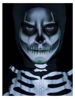 Smiffys Kit Maquillage Squelette Phosphorescent 3 Couleurs -Halloween Soldes Boutique kit maquillage squelette phosphorescent 3 couleurs 4