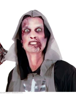 WIDMANN Kit Maquillage Zombie (latex, Sang, Crayons Gris Et Noir, Fards, Applicateurs) -Halloween Soldes Boutique kit maquillage zombie latex sang crayons gris et noir fards applicateurs 3