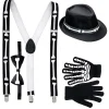 WIDMANN Kit Squelette (bretelles Os, Noeud Papillon, Gants Et Chapeau) -Halloween Soldes Boutique kit squelette bretelles os noeud papillon gants et chapeau