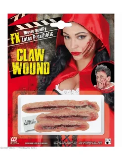 WIDMANN Lot De 3 Prothèses Latex FX - Traces De Griffure -Halloween Soldes Boutique lot de 3 protheses latex fx traces de griffure 2