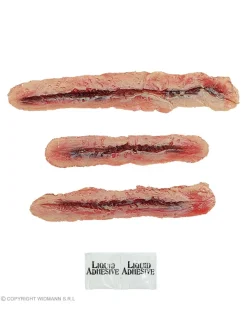 WIDMANN Lot De 3 Prothèses Latex FX - Traces De Griffure -Halloween Soldes Boutique lot de 3 protheses latex fx traces de griffure 3