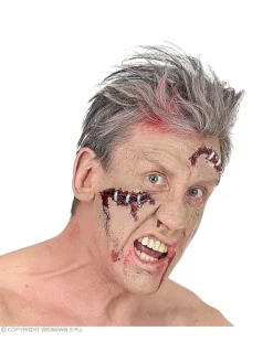 WIDMANN Lot De Deux Prothèses En Latex FX - Cicatrices Avec Agrafes -Halloween Soldes Boutique lot de deux protheses en latex fx cicatrices avec agrafes 3