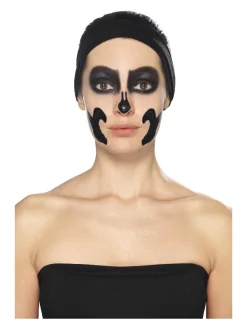 Smiffys Maquillage Squelette (pot Noir Et Blanc, 29.57 Ml Et éponges) -Halloween Soldes Boutique maquillage squelette pot noir et blanc 2957 ml et eponges 6