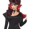 Smiffys Mini Cape Vampire Rouge Et Noire Pour Femme -Halloween Soldes Boutique mini cape vampire rouge et noire pour femme