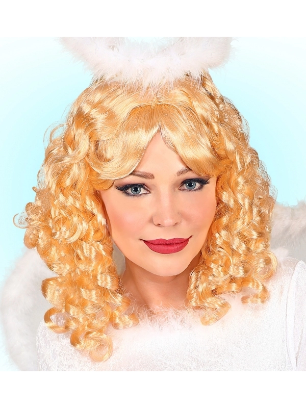 WIDMANN Perruque Ange Blonde Avec Des Boucles 3 WIDMANN Perruque Ange Blonde Avec Des Boucles