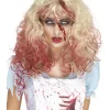 Smiffys Perruque Blonde Zombie Avec Du Sang - Femme 1 Smiffys Perruque Blonde Zombie Avec Du Sang - Femme -Halloween Soldes Boutique perruque blonde zombie avec du sang femme