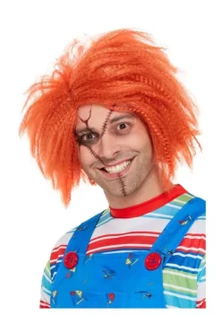 Smiffys Perruque CHUCKY© Mixte, Orange -Halloween Soldes Boutique perruque chucky mixte orange 2