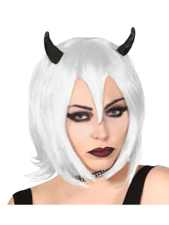 WIDMANN Perruque Cosplay Diablesse Avec Cornes Intégrées