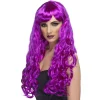 Smiffys Perruque Désir Violet Longue -Halloween Soldes Boutique perruque desir violet longue
