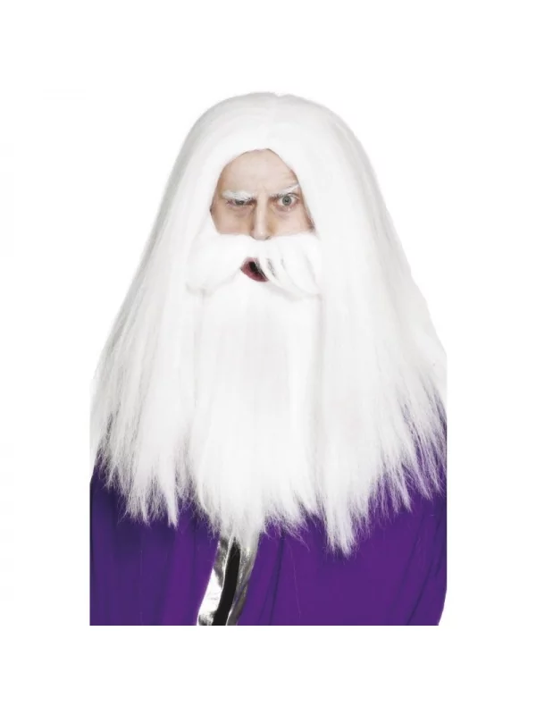 Smiffys Perruque Et Barbe Magicien 3 Smiffys Perruque Et Barbe Magicien