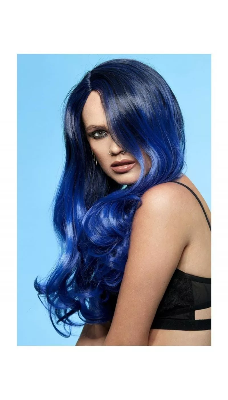 Smiffys Perruque Femme Manic Panic (Bleu De Minuit) 4 Smiffys Perruque Femme Manic Panic (Bleu De Minuit) – Image 2