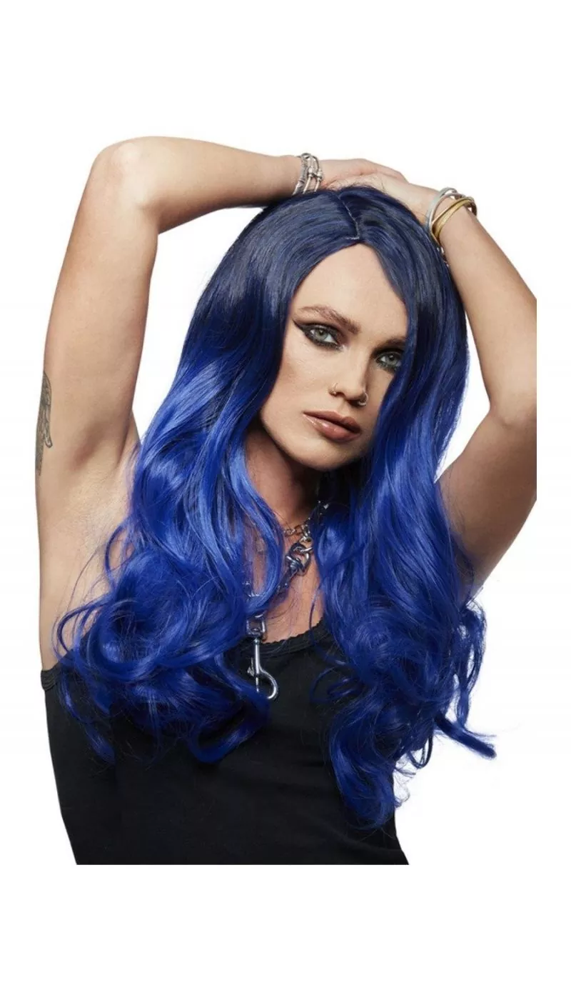 Smiffys Perruque Femme Manic Panic (Bleu De Minuit) 6 Smiffys Perruque Femme Manic Panic (Bleu De Minuit) – Image 4