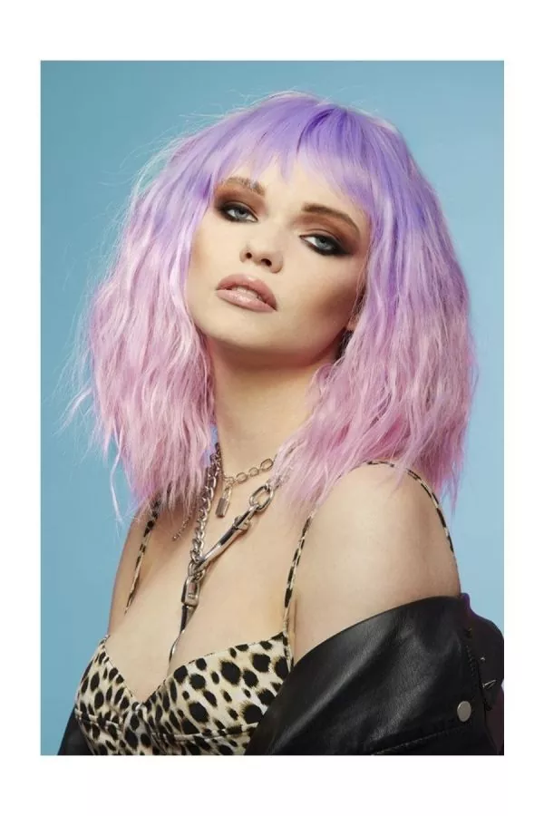 Smiffys Perruque Femme Manic Panic (Violet Et Rose Pastel) 4 Smiffys Perruque Femme Manic Panic (Violet Et Rose Pastel) – Image 2