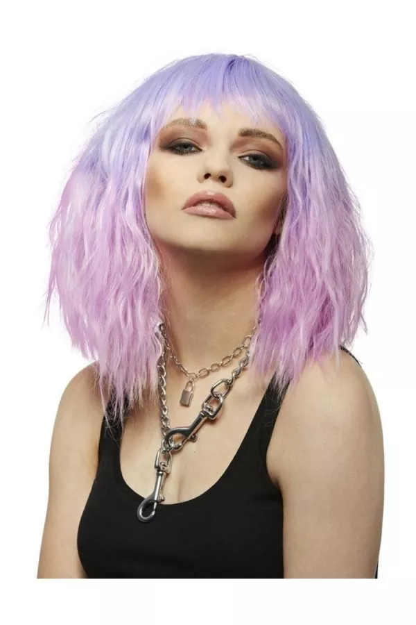 Smiffys Perruque Femme Manic Panic (Violet Et Rose Pastel) 5 Smiffys Perruque Femme Manic Panic (Violet Et Rose Pastel) – Image 3