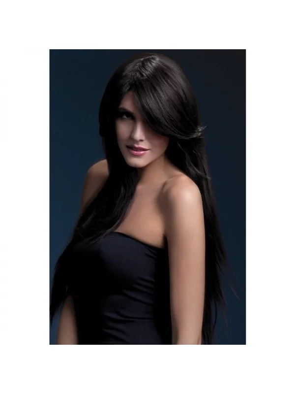 Smiffys Perruque Fever Amber Sexy 71 Cm, Brune 3 Smiffys Perruque Fever Amber Sexy 71 Cm, Brune