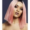 Smiffys Perruque Fever Kylie, Bicolore, Rose Corail -Halloween Soldes Boutique perruque fever kylie bicolore rose corail