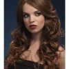Smiffys Perruque Fever Nicole, Marron Clair, 66 Cm -Halloween Soldes Boutique perruque fever nicole marron clair 66 cm