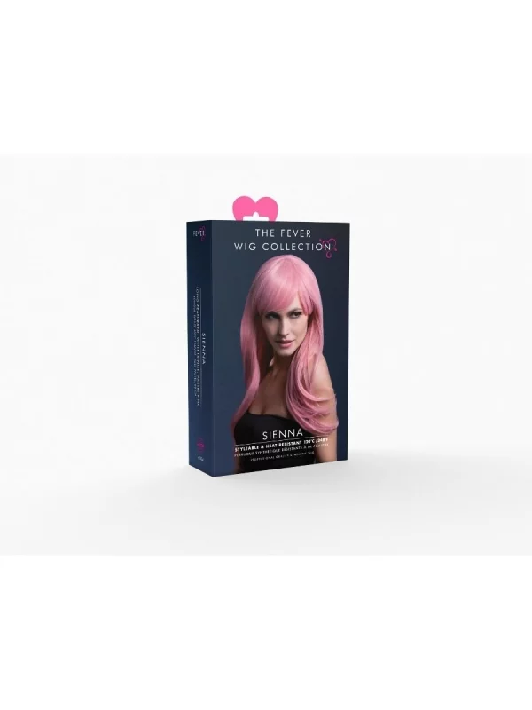 Smiffys Perruque Fever Sienna Sexy 66 Cm, Rose Pastel 5 Smiffys Perruque Fever Sienna Sexy 66 Cm, Rose Pastel – Image 3