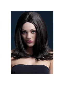 Smiffys Perruque Fever Sophia Sexy 43 Cm, Brune