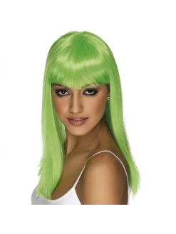 Smiffys Perruque Glamoura Vert Fluo