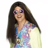 Smiffys Perruque Hippie Brune -Halloween Soldes Boutique perruque hippie brune