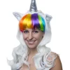 Perruque Licorne Multicolore -Halloween Soldes Boutique perruque licorne multicolore