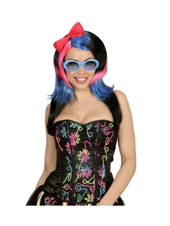 WIDMANN Perruque Manga Femme Avec Nœud Rose -Halloween Soldes Boutique perruque manga femme avec noeud rose 1