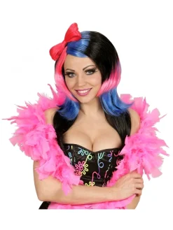 WIDMANN Perruque Manga Femme Avec Nœud Rose -Halloween Soldes Boutique perruque manga femme avec noeud rose 2