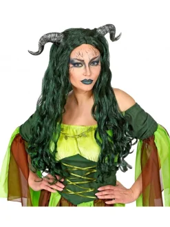 WIDMANN Perruque Personnage Fantastique Avec Cornes -femme 6 WIDMANN Perruque Personnage Fantastique Avec Cornes -femme -Halloween Soldes Boutique perruque personnage fantastique avec cornes femme 1