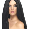 Smiffys Perruque Star Longue Noire -Halloween Soldes Boutique perruque star longue noire