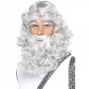 Smiffys Perruque Zeus Avec Barbe Et Sourcils -Halloween Soldes Boutique perruque zeus avec barbe et sourcils