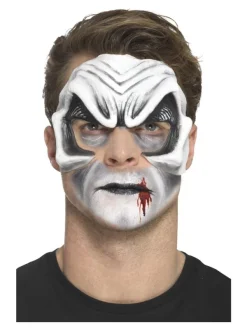 Smiffys Prothèse En Mousse Latex, Tête De Vampire, Blanc, Avec Adhésif -Halloween Soldes Boutique prothese en mousse latex tete de vampire blanc avec adhesif 4