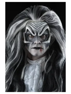 Smiffys Prothèse En Mousse Latex, Tête De Vampire, Blanc, Avec Adhésif -Halloween Soldes Boutique prothese en mousse latex tete de vampire blanc avec adhesif 5