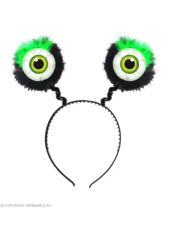 WIDMANN Serre-tête Alien Vert Avec Yeux Et Plumes