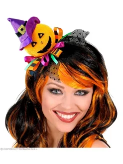 WIDMANN Serre-tête Citrouille En Chapeau Avec Tulle Et Rubans Pour Fille Et Femme -Halloween Soldes Boutique serre tete citrouille en chapeau avec tulle et rubans pour fille et femme 2