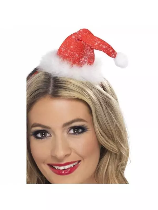 Smiffys Serre-tête Mini Chapeau Noël Scintillant 3 Smiffys Serre-tête Mini Chapeau Noël Scintillant