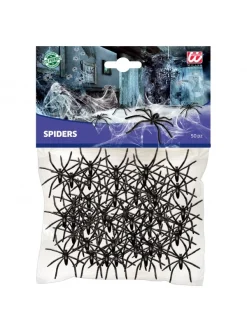 WIDMANN Set 50 Araignées Noires - Déco Halloween -Halloween Soldes Boutique set 50 araignees noires deco halloween 2