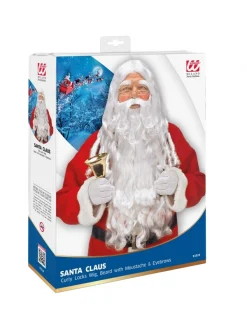 WIDMANN Set Perruque, Barbe, Moustache Et Sourcils Père Noël -Halloween Soldes Boutique set perruque barbe moustache et sourcils pere noel 1