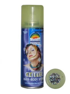 Spray Pailleté Noir, Cheveux Et Corps - 125 Ml