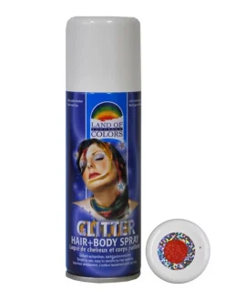 Spray Pailleté Rouge Cheveux Et Corps - 125 Ml